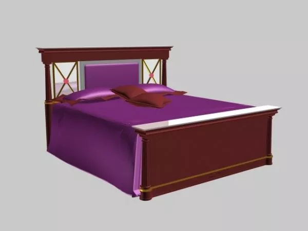 Neoclassical Bed 3d model Neoclassical Bed 3d model