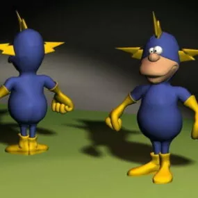 Neutron Man Character 3d model