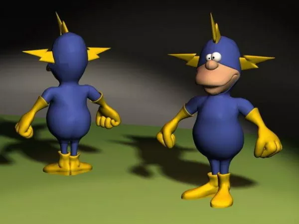 Neutron Man Character 3d model Neutron Man Character 3d model