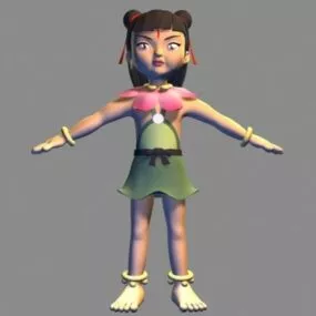 Nezha Chinese Buddhism Character 3d model