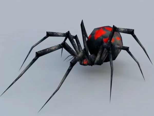 Red Spider Monster Creature 3d model
