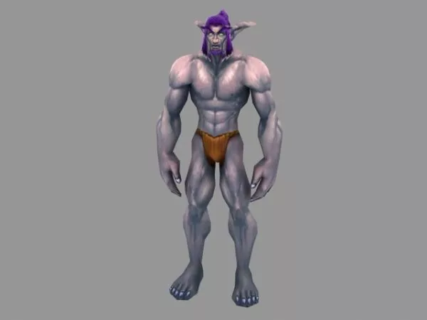 Night Elf Male Character 3d model Night Elf Male Character 3d model