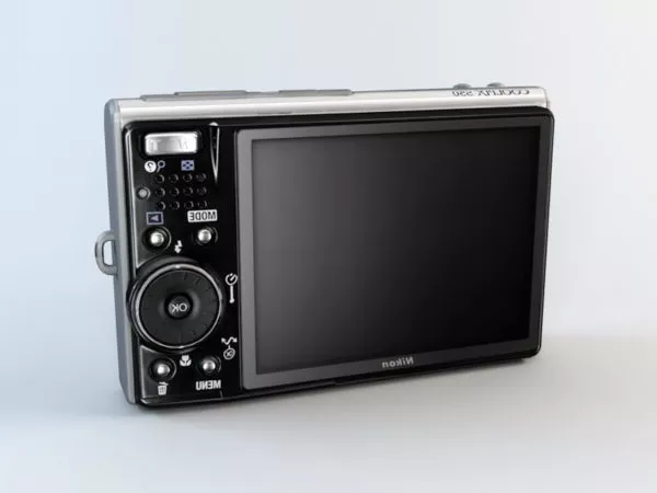 Nikon Coolpix S50 Digital Camera 3d model Nikon Coolpix S50 Digital Camera 3d model