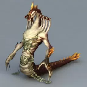Nine Headed Snake 3d model