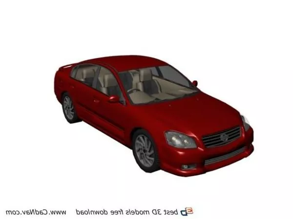 Red Nissan Patrol Y60 Suv 3d model