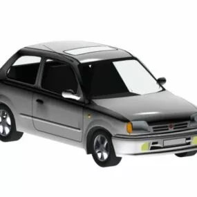 Nissan Micra Supermini Car 3d model