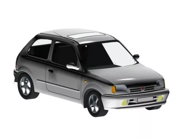 Nissan Micra Supermini Car 3d model Nissan Micra Supermini Car 3d model