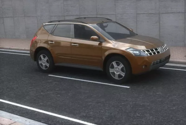 Red Nissan Patrol Y60 Suv 3d model