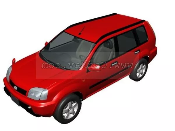 Red Nissan Patrol Y60 Suv 3d model