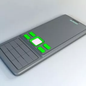 Nokia 6300 Mobile Phone 3d model