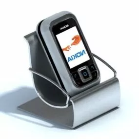 Nokia Mobile Phone With Cell Phone Holder 3d model