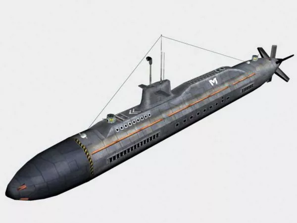 Nuclear Submarine 3d model Nuclear Submarine 3d model