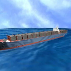 Ocean Freight Container 3d model