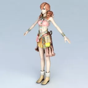 Oerba Dia Vanille Character 3d model