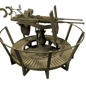 Oerlikon Aa Gun 3d model