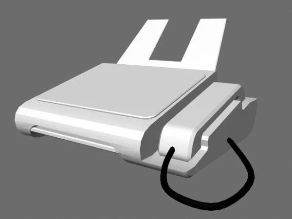 Office Fax Machine 3d model Office Fax Machine 3d model