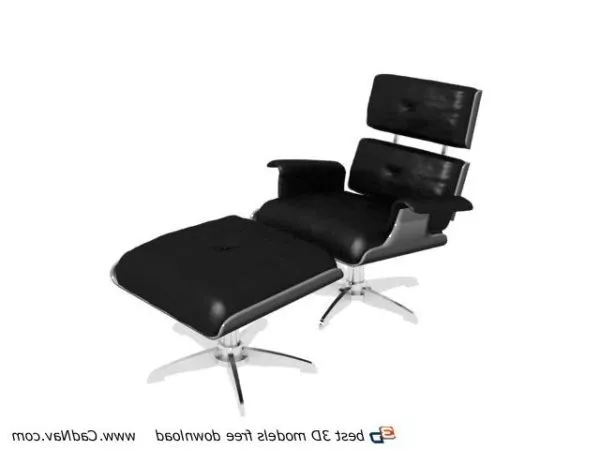 Office Character Lounge Chair And Ottoman 3d model Office Character Lounge Chair And Ottoman 3d model