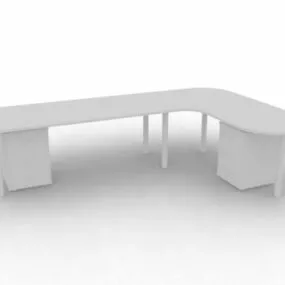 Furniture Office Workstation And Cabinets 3d model