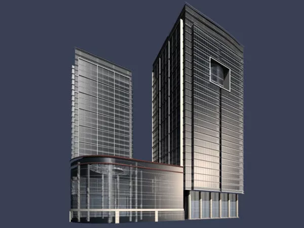 Skyscraper Highrise Building 3d model