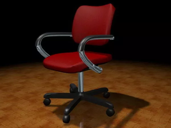 Office Chair With Arms 3d model Office Chair With Arms 3d model