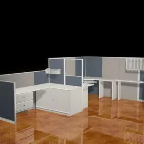 Office Cubicle Partitions 3d model