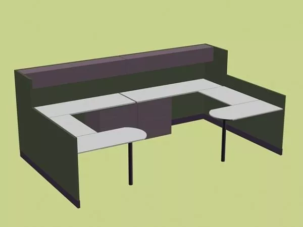 Office Cubicles And Partitions 3d model Office Cubicles And Partitions 3d model