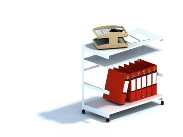 Office Desk And Document Folder 3d model Office Desk And Document Folder 3d model