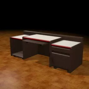 Office Desk Keyboard Drawer 3d model