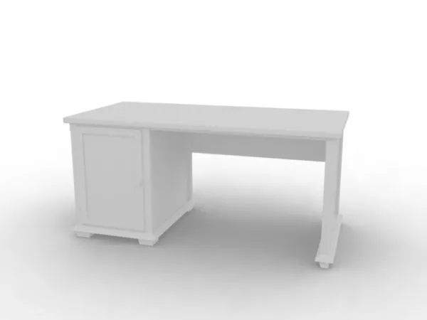 Office Desk With Cabinet Furniture 3d model Office Desk With Cabinet Furniture 3d model