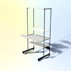 Office Folders Shelf 3d model