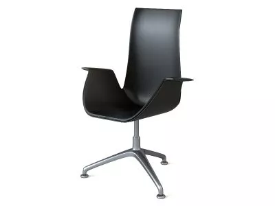 Office High-back Swan Chair 3d model Office High-back Swan Chair 3d model
