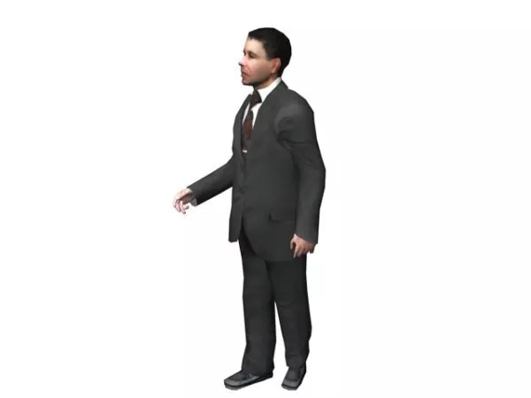 Character Office Man Standing 3d model Character Office Man Standing 3d model