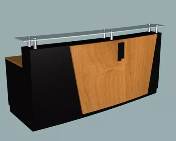 Office Reception Counter Desk 3d model Office Reception Counter Desk 3d model