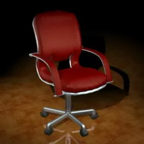 Office Swivel Chair With Arms 3d model