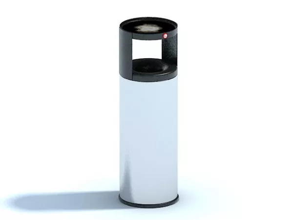 Various Trash Bin Set 3d model