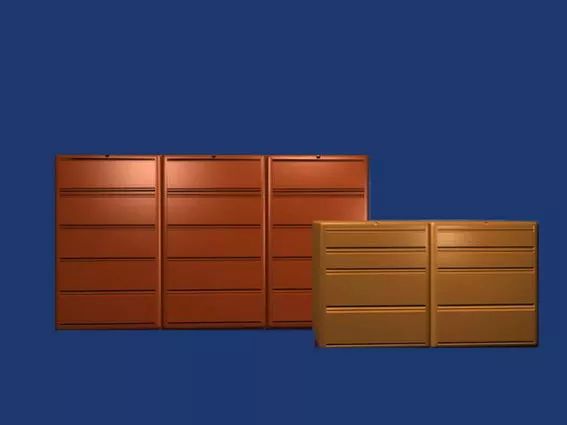 Office Wall Filing Cabinets 3d model Office Wall Filing Cabinets 3d model