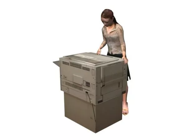Character Office Woman Use Copier 3d model Character Office Woman Use Copier 3d model