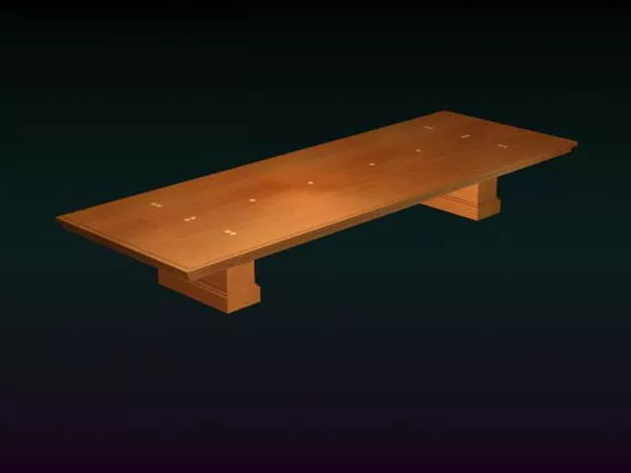 Office Workbench Furniture 3d model Office Workbench Furniture 3d model