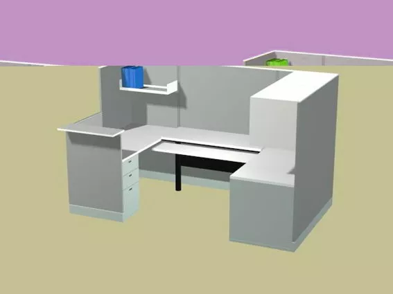 Office Workstation 3d model Office Workstation 3d model