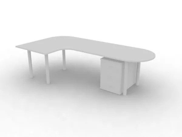 Furniture Office Workstation Table And Cabinet 3d model Furniture Office Workstation Table And Cabinet 3d model