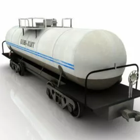 Oil Tank Car 3d model