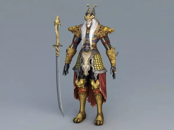Dragon Age With Knight Warrior 3d model