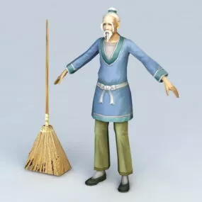Old Man Servant 3d model