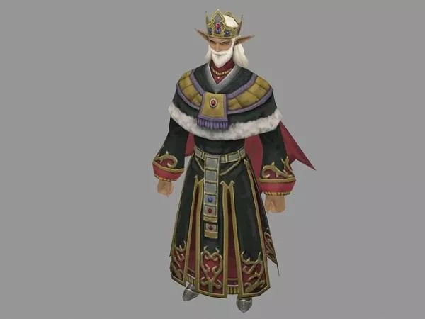 Old Mongolian Warrior Character 3d model Old Mongolian Warrior Character 3d model