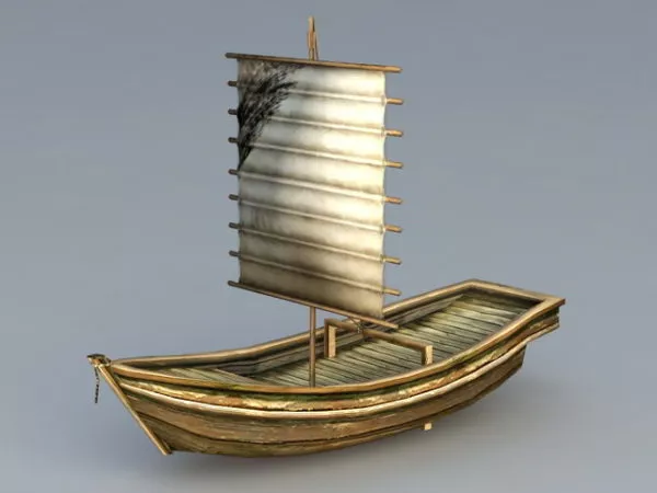 Black Jack Sailing Boat 3d model