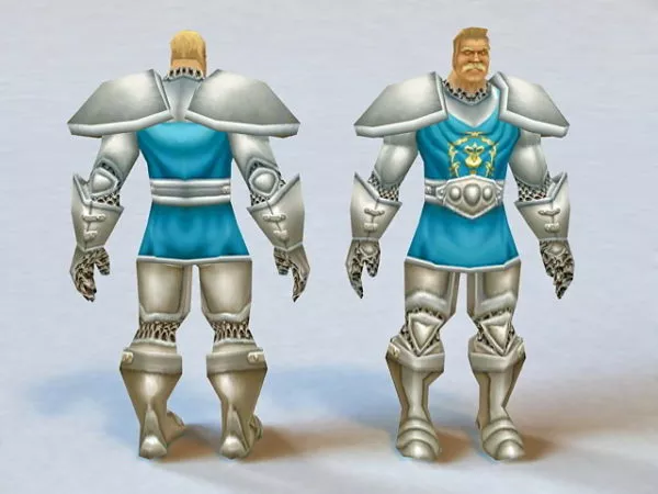 Old Warrior Character 3d model Old Warrior Character 3d model