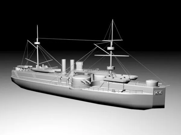 Zeppelin Battleship 3d model
