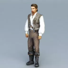 Old West Man 3d model