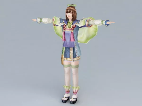 Old World Girl 3d model Old World Girl 3d model