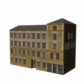 Old Apartment Building 3d model